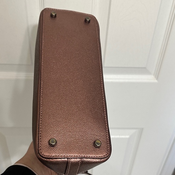 Coach Mini Sierra Metallic Rose Satchel/Crossbody Bag - Picture 6 of 12